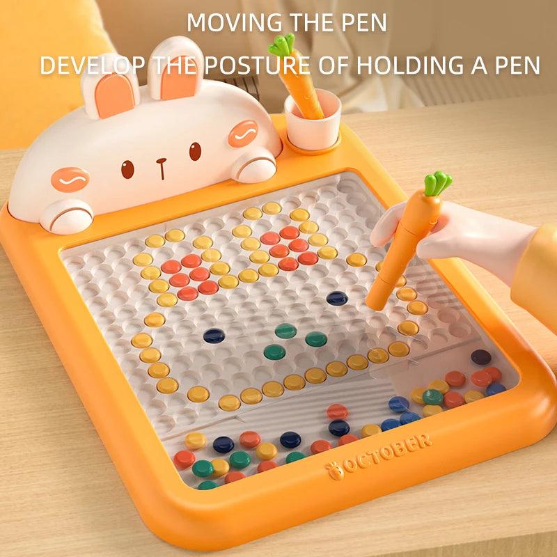 Magnetic Board with Beads & Pen